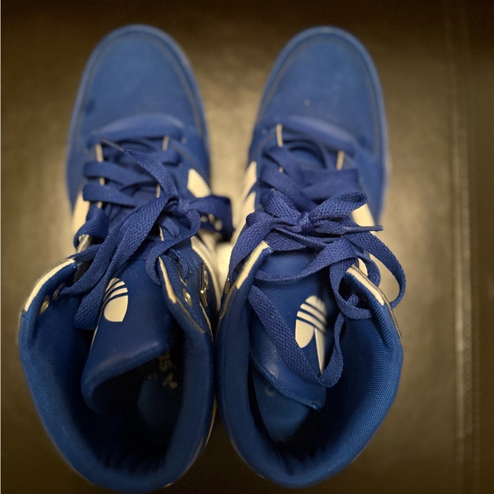 adidas Blue and White Sneakers